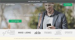 Desktop Screenshot of ecanvasser.com