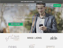 Tablet Screenshot of ecanvasser.com